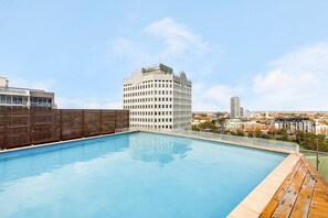 Take a dip or swim laps in the sparkling rooftop swimming pool overlooking the neighbourhood.
