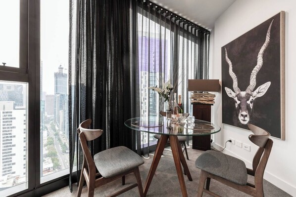 Pull up a chair, relax and watch the world go by from top views.