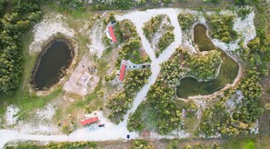 Aerial view of Fish Camp Rockport