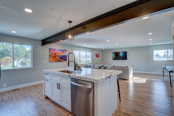 Modern Kitchen in Great Room