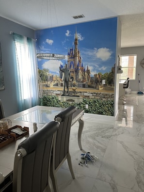 Floor, Flooring, Indoors, Furniture, Table