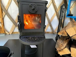 Enjoy a cozy, toasty fire on those cold days/nights!