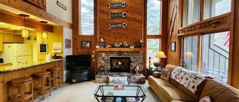 Grand Living Room overlooking Ski Hills