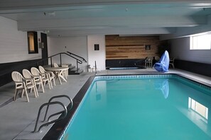 Enjoy the indoor swimming pool.