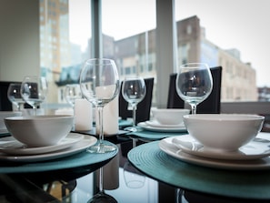 Glass, Furniture, Table, Tabletop, Dining Table