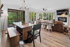 Upstairs dining area