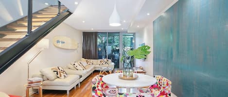 Seamless open living flows out to a private patio where you can dine alfresco or relax in the sun.