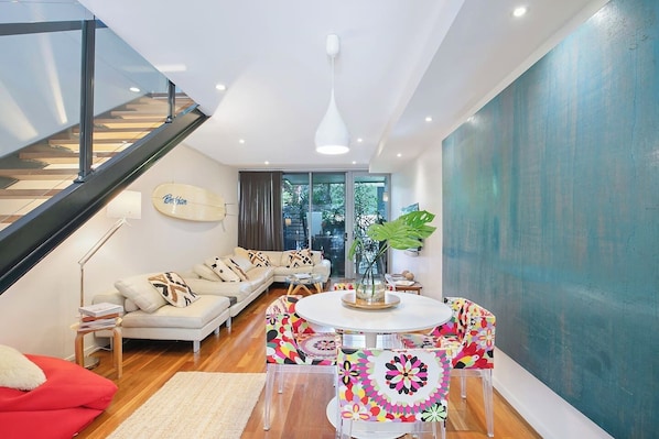 Seamless open living flows out to a private patio where you can dine alfresco or relax in the sun.