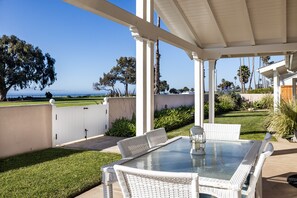 The front yard and patio is the perfect place to relax and enjoy the views