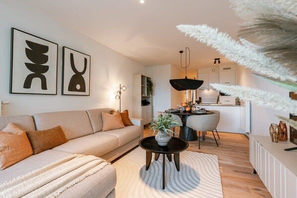 Cosy living room with sofabed