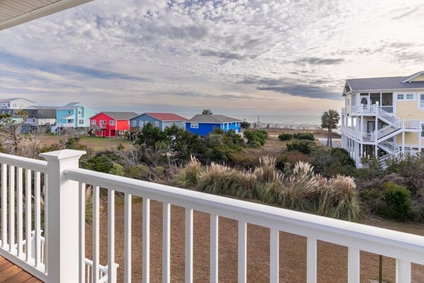 View of the ocean from the porch