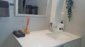 Hairdryer, Hand soap & Tissues...
