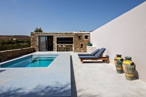 private pool area of the villa