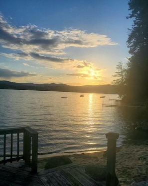 Sunset view from the deck
