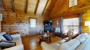 Indoors, Hardwood, Stained Wood, Chair, Couch