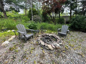 Warm up by the fire pit