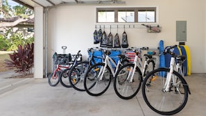 Kids and Adult Bikes included
