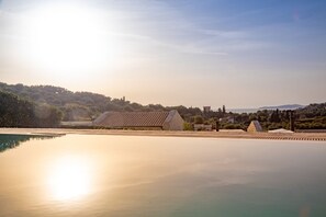 Unforgettable sunset views from pool