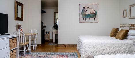 Suite #5: "The Divine Bovine"- whitewashed antiques and a little slice of heaven
