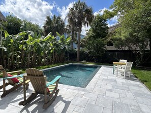 Brand new backyard pool, 405 Palm Blvd, Isle of Palms, SC | IOP Escapes