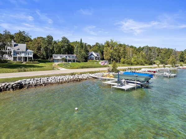 Lakefront on Lake Charlevoix just outside of Boyne City downtown