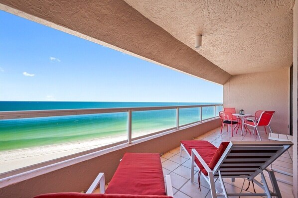 Private Balcony with loungers