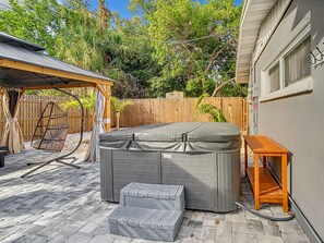 Hot tub on Patio