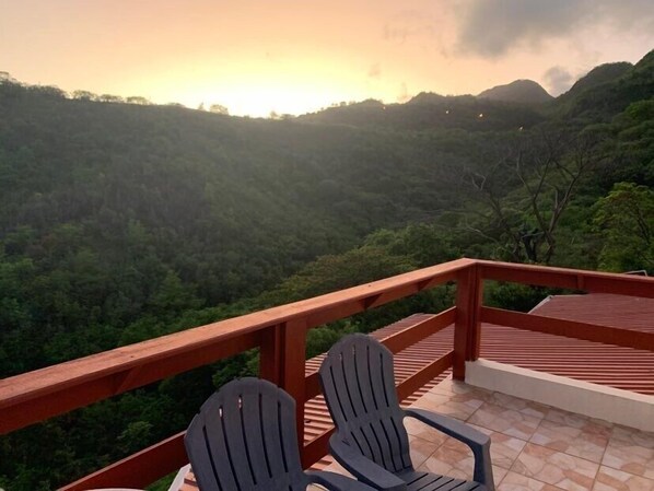Mountain view, sunrise