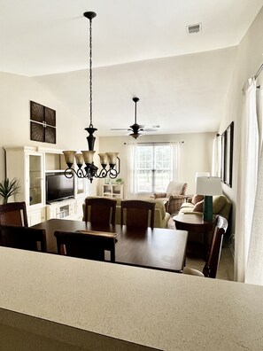 Living & dining areas