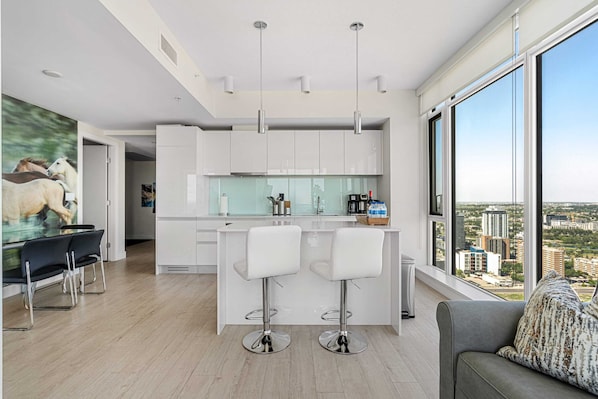 Bright and open main living space/kitchen - perfect for entertaining!