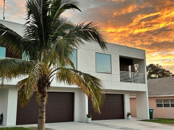 Front of Ocean East & West. Two beautiful, spacious homes with private gardens