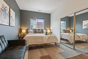 King bedroom with bathroom