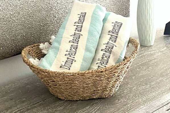 4 Beach Towels for your stay!