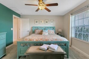 Wake up refreshed in this bright and comfortable bedroom.