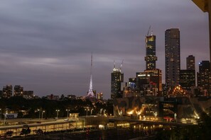 Fantastic skyline views from the living room.