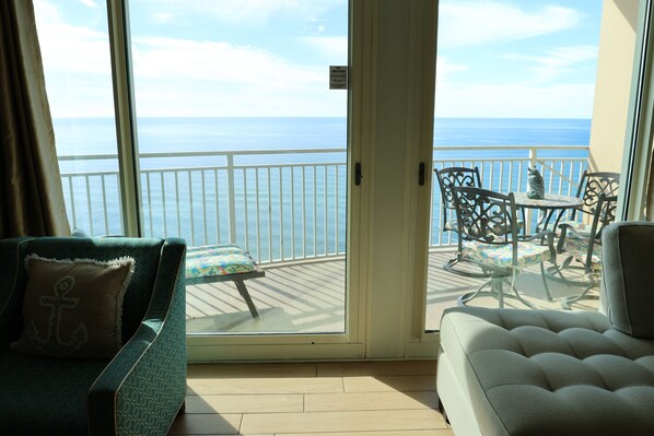 Beachfront balcony 