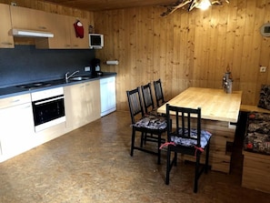 Ferienwohnung Wollgras, 94qm, 2 Schlafzimmer, max. 6 Personen-Küche Wollgras