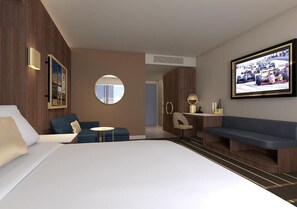 Bedroom with a comfortable King size bed