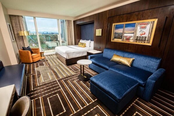 Bedroom with a comfortable King size bed