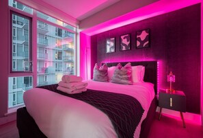 Bedroom #2 with RGB Lighting to enlighten the vibes