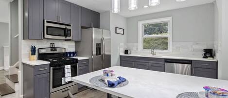 Kitchen on main level of home 