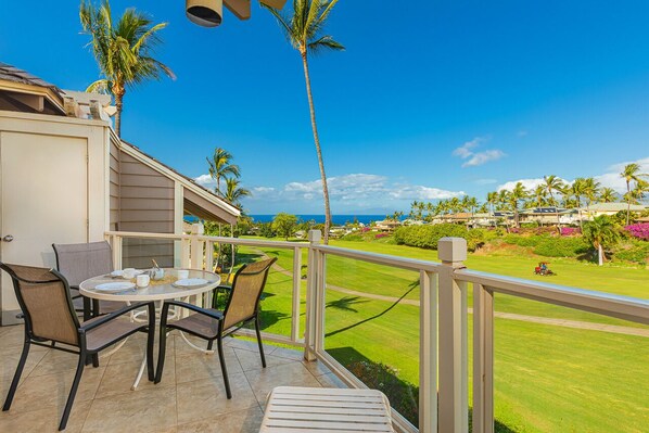 Ocean and Fairway views from the private lanai