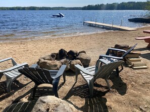 Beachfront fire pit 