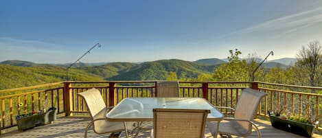 Morganton Vacation Rental | 5BR | 3 Full BA | 2 Half BA | 3 Stairs to Enter