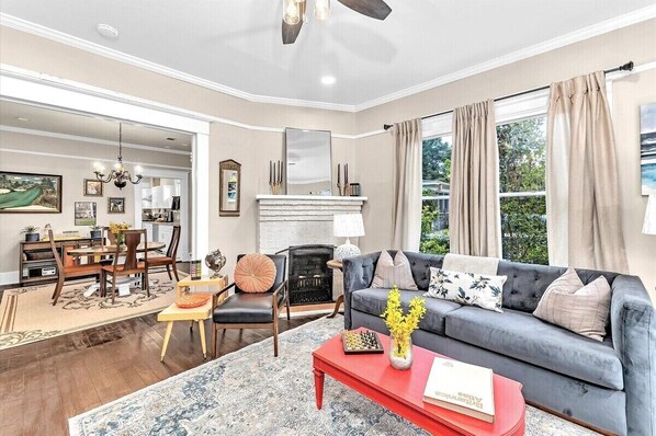 Living room with smart tv
