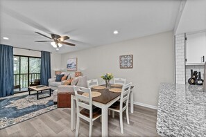 Dining room is open to the living room and kitchen