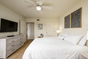 Smart TV in bedroom.