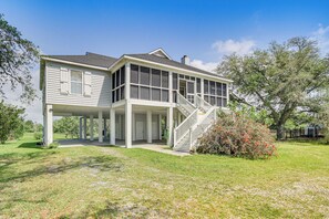 House Exterior | Private Outdoor Shower | ~58 Mi to New Orleans