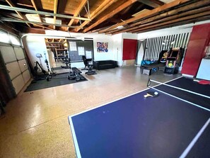 Game Room with Ping Pong Table