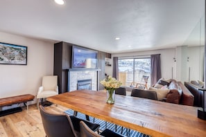 Living Room, Gas Fire Place, Picture Frame TV